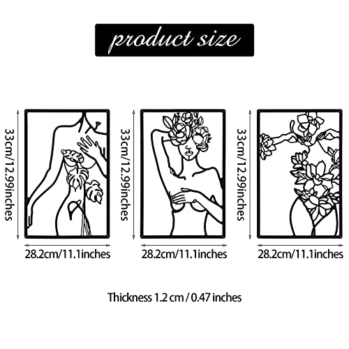 Abstract Woman Metal Wall Art Decor for Home