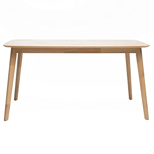 Natural Oak Finish Wood Dining Table by Christopher Knight