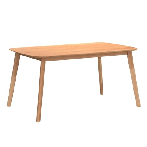 Natural Oak Finish Wood Dining Table by Christopher Knight