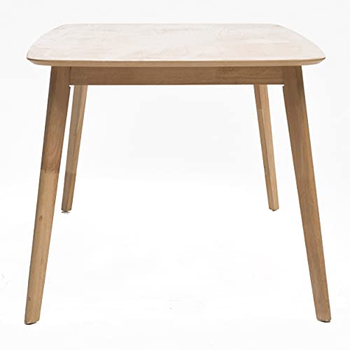 Natural Oak Finish Wood Dining Table by Christopher Knight