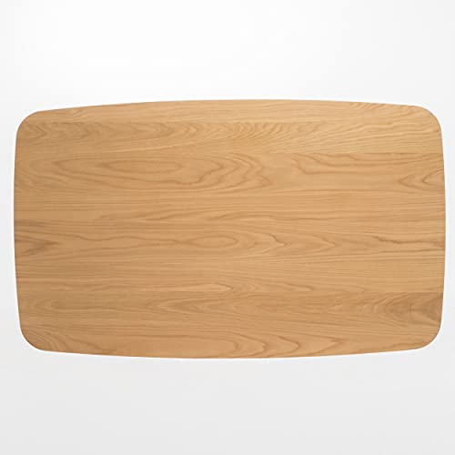 Natural Oak Finish Wood Dining Table by Christopher Knight