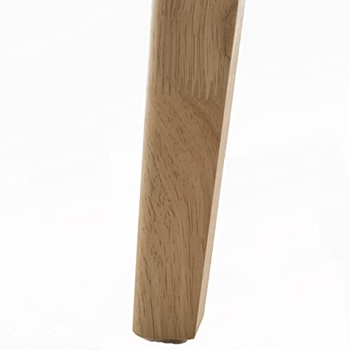 Natural Oak Finish Wood Dining Table by Christopher Knight