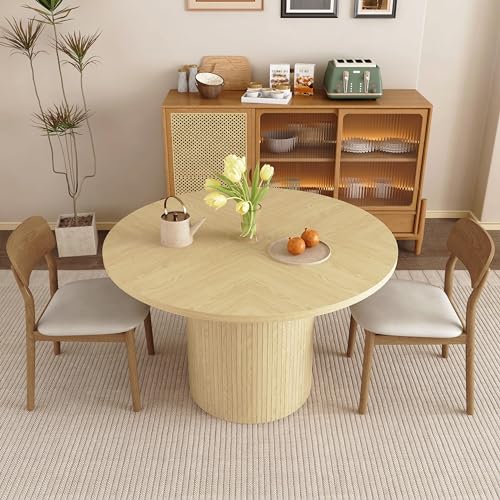 Modern Farmhouse Round Dining Table for 4 - 47