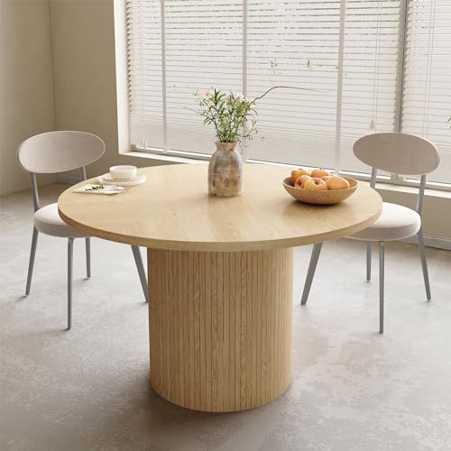 Modern Farmhouse Round Dining Table for 4 - 47