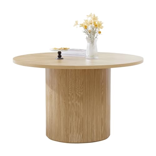 Modern Farmhouse Round Dining Table for 4 - 47