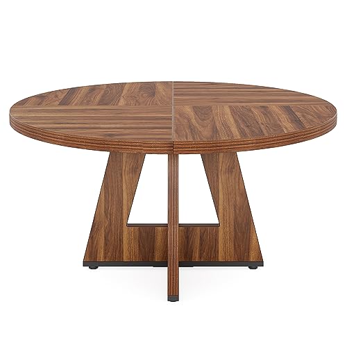 Round Farmhouse Dining Table - Seats 4, 47 Inch