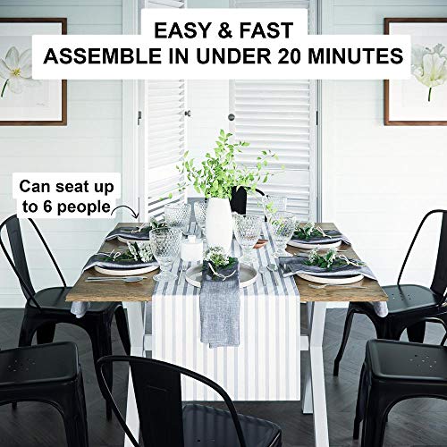 Nathan James Kalos Wood Folding Dining Table