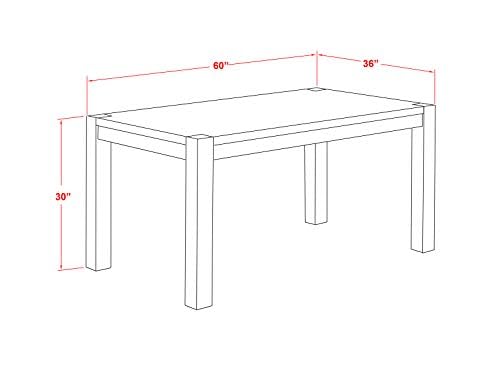 Rustic Walnut Dining Table, Modern Kitchen Decor, 36x60