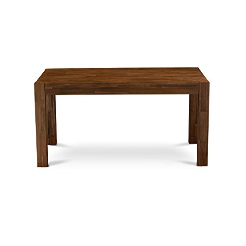 Rustic Walnut Dining Table, Modern Kitchen Decor, 36x60