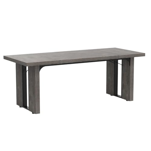 Rustic Farmhouse Style Dining Table for 6-8 People