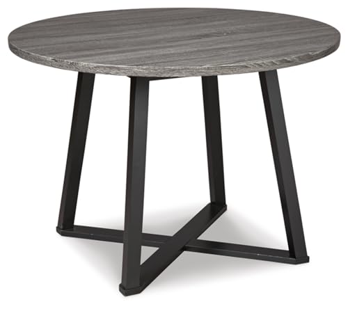 Ashley Centiar Round Dining Table with Metal Legs