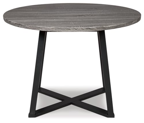 Ashley Centiar Round Dining Table with Metal Legs