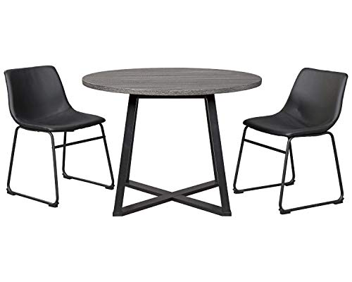 Ashley Centiar Round Dining Table with Metal Legs