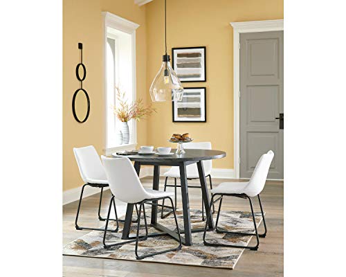 Ashley Centiar Round Dining Table with Metal Legs