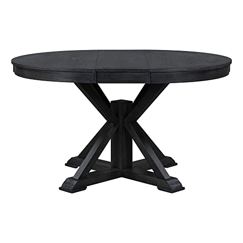42"-54" Extendable Round Dining Table with 12" Leaf