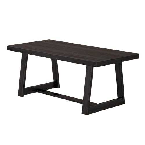 72" Farmhouse Dining Table, Solid Wood, Rustic Design