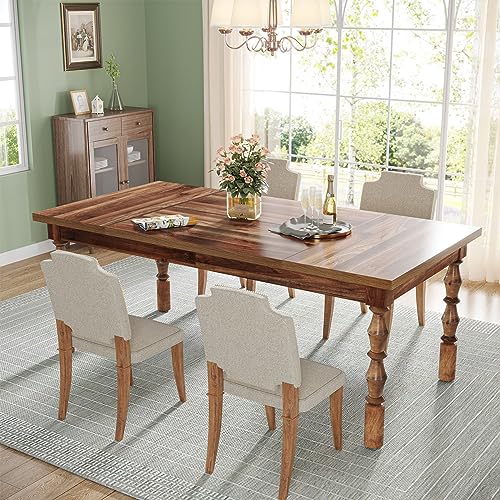 Tribesigns 62” Wood Dining Table for 4-6 People