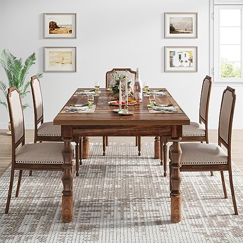 Tribesigns 62” Wood Dining Table for 4-6 People