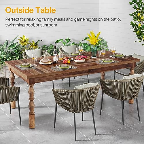 Tribesigns 62” Wood Dining Table for 4-6 People