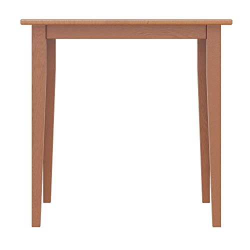 Classic Wood Square Dining Table in Light Oak