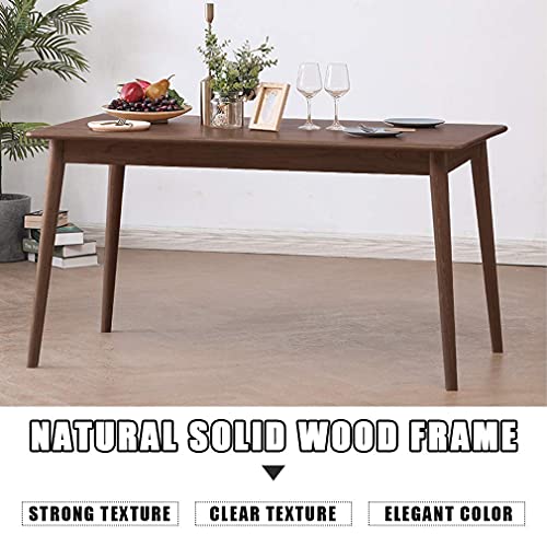 Modern Espresso Dining Table for Small Spaces, Rectangular