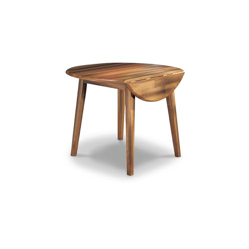 Ashley Berringer Round Drop Leaf Dining Table - Rustic Brown