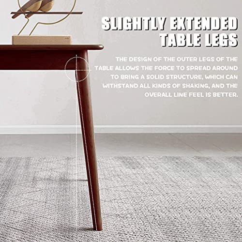 Modern Espresso Dining Table for Small Spaces, Rectangular