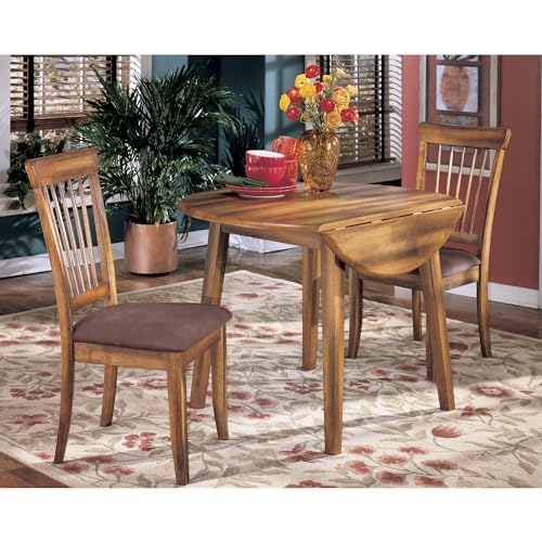 Ashley Berringer Round Drop Leaf Dining Table - Rustic Brown