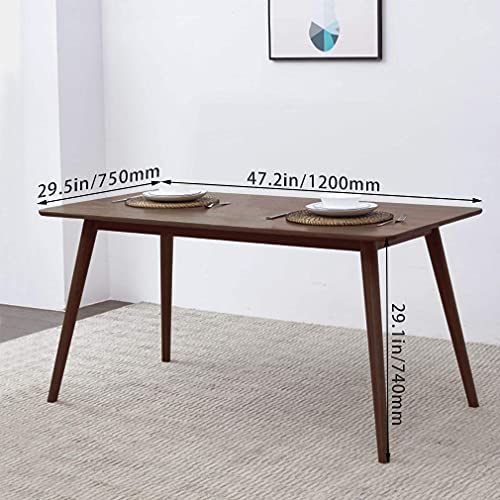 Modern Espresso Dining Table for Small Spaces, Rectangular