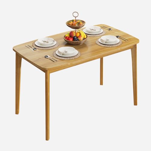 47" Malaysian Oak Dining Table for 2, Easy Assembly