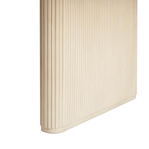 Modern Birch Dining Table with Reeded Plinth Base