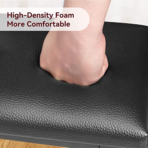 Retro Grey Dining Table Set for 4 with Benches