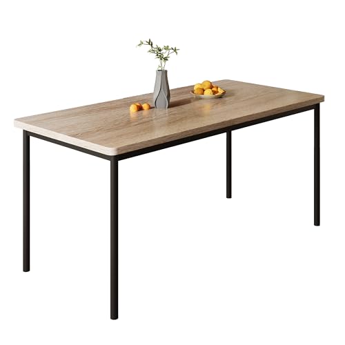 Modern 47 inch Dining Table for 4, Metal Legs