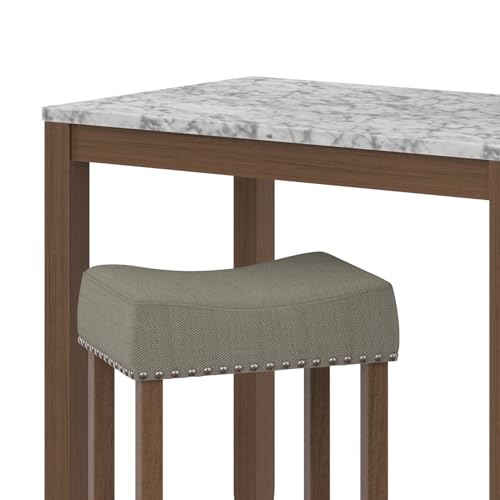 Viktor 3 Piece Dining Set with Marble Top
