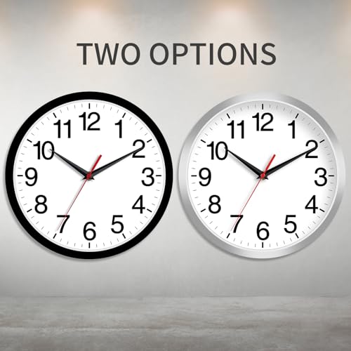 Modern 8 Inch Silent Wall Clock for Home Decor