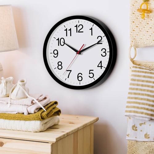 Modern 8 Inch Silent Wall Clock for Home Decor