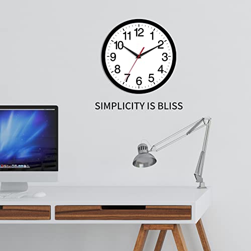 Modern 8 Inch Silent Wall Clock for Home Decor