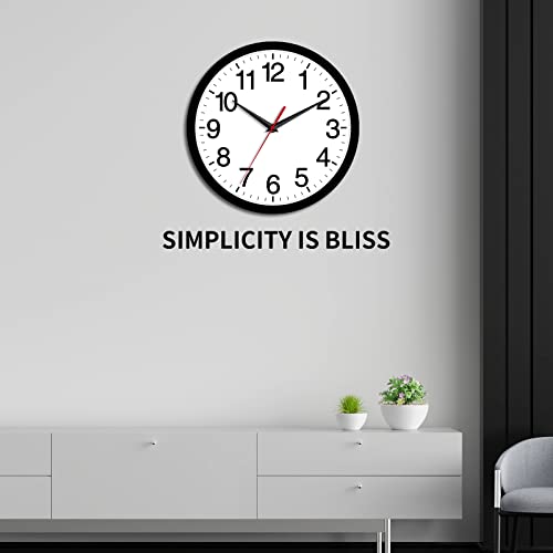 Modern 8 Inch Silent Wall Clock for Home Decor