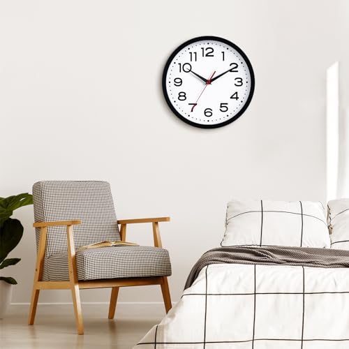 Modern non-ticking wall clock for indoor & outdoor décor
