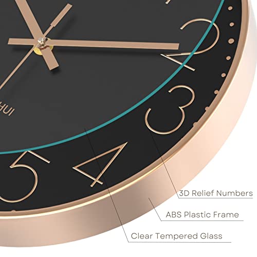 SUOHUI 12 Inch Modern Silent Wall Clock