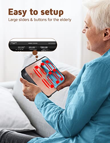 Powalack Large LED Wall Clock with Dual Alarm