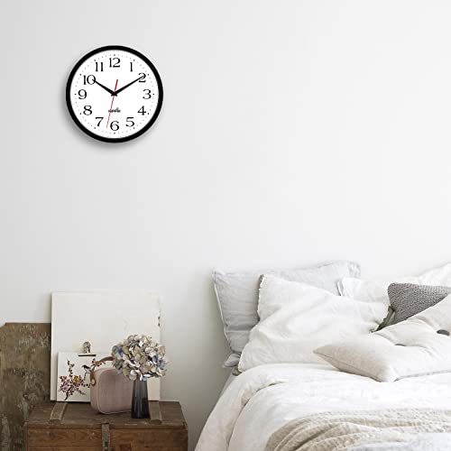 HIPPIH 2 Pack 10 Inch Silent Wall Clocks