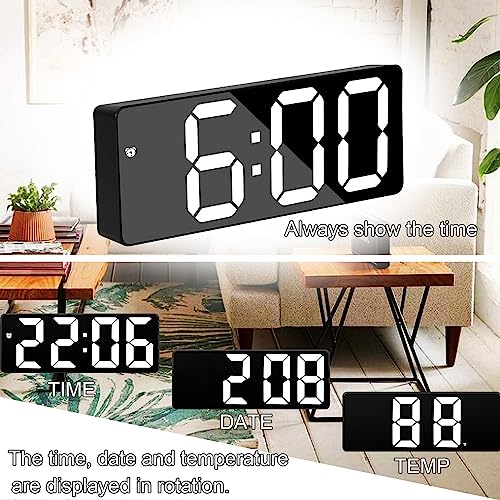 6.5 inch LED Alarm Clock with Brightness Adjustment