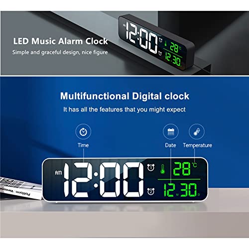Modern LED Alarm Clock for Living Room Office