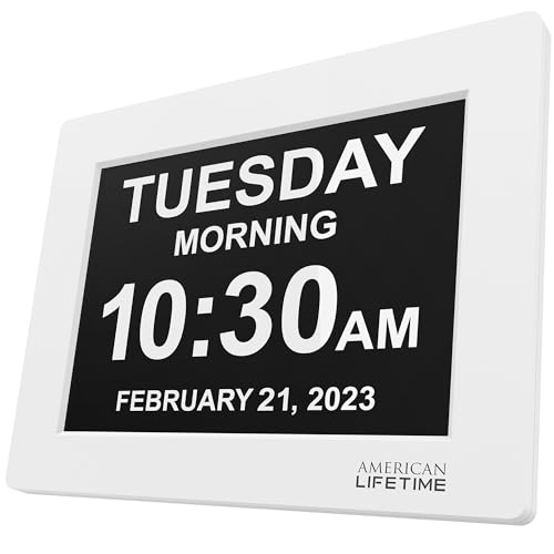 Digital Clock for Seniors with Custom Alarms