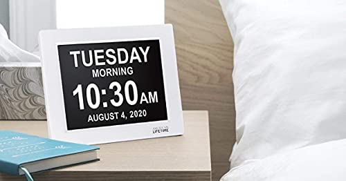 Digital Clock for Seniors with Custom Alarms