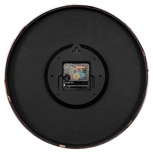 Foxtop Modern 12" Rose Gold Silent Wall Clock