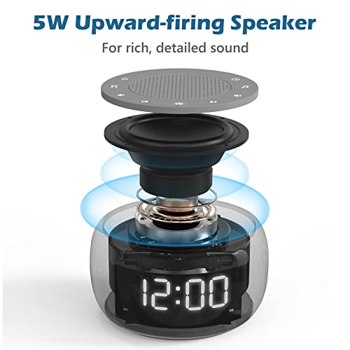 Buffbee Sound Machine & Alarm Clock 2-in-1 for Indoor & Outdoor Decorating