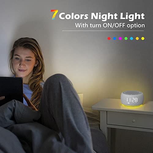 Buffbee Sound Machine & Alarm Clock 2-in-1 for Indoor & Outdoor Decorating