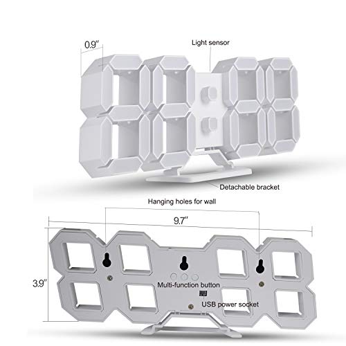 EDUP Home 3D LED Desk Alarm Clock